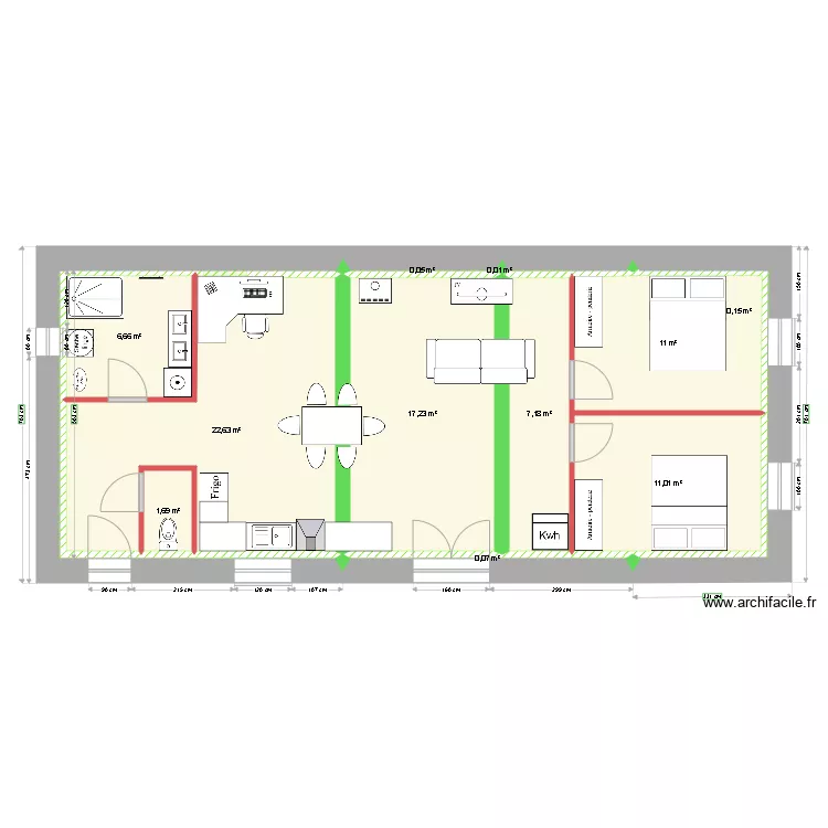 logement 15 ter nouvel agencement. Plan de logement 15 ter nouvel agencement. Plan de