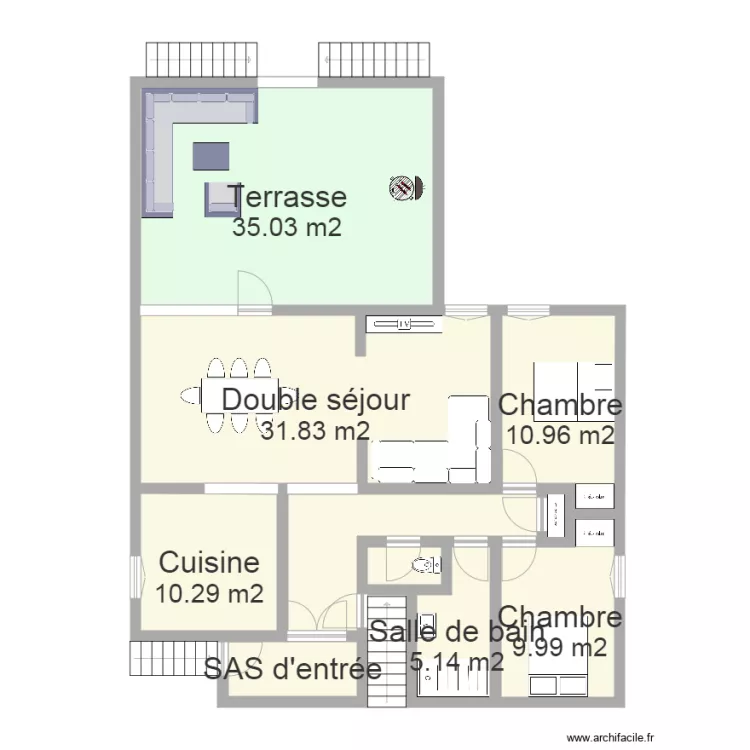 Maison Seichamps BOULANGER. Plan de 