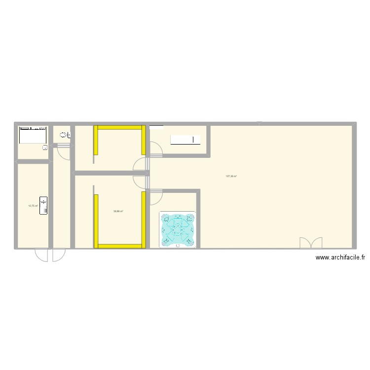 Vestiaires Douche Baby Kid. Plan de 0 pièce et 0 m2