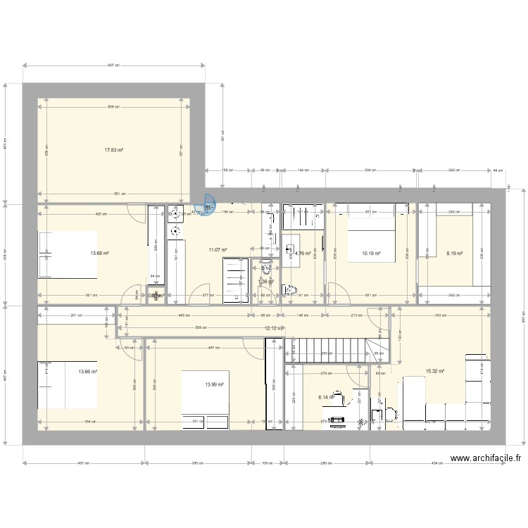 Leonetti etage. Plan de 0 pièce et 0 m2
