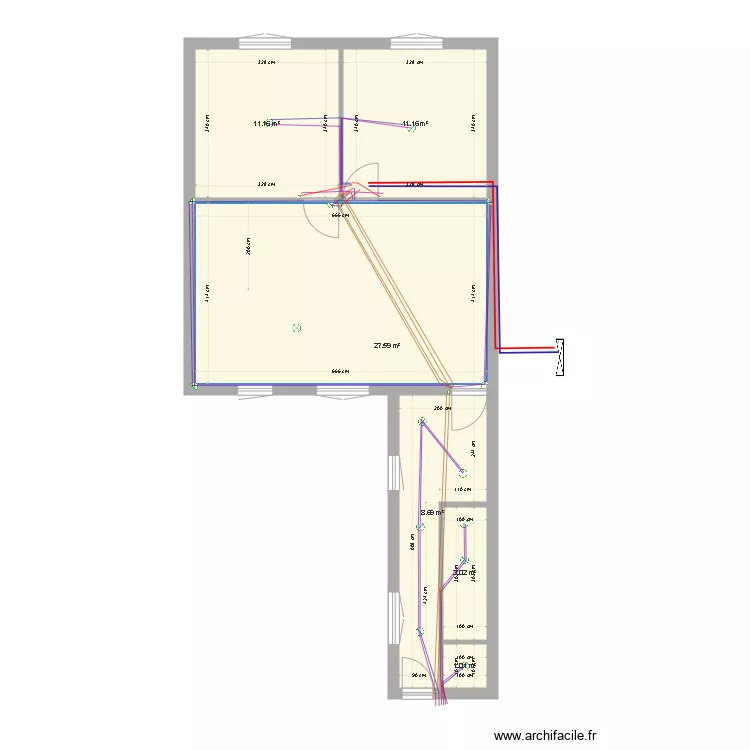 Agen Electricite. Plan de 