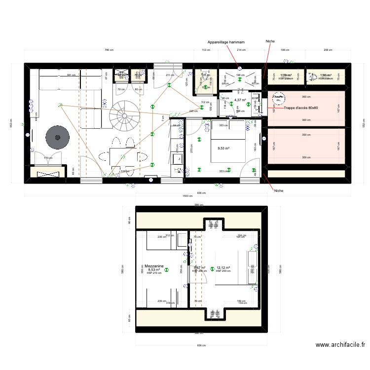 Gîte Grand Caugy. Plan de 0 pièce et 0 m2