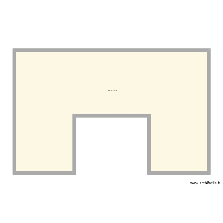 Reunion 2. Plan de 1 pièce et 90 m2