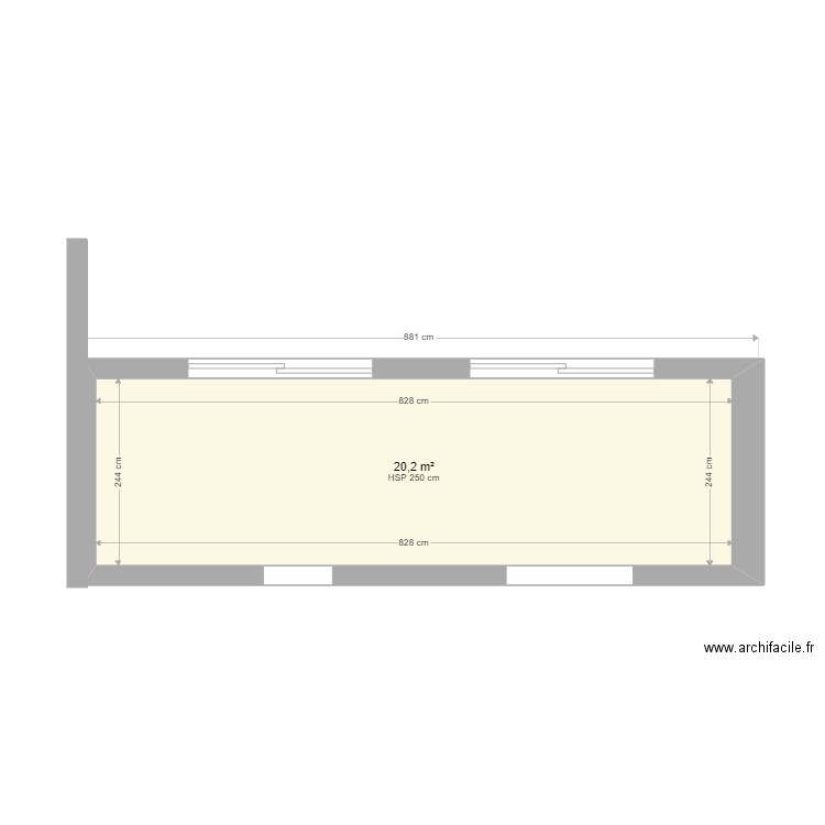 plan veranda bois . Plan de 0 pièce et 0 m2