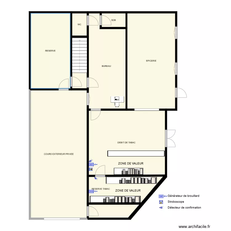 TABAC JOURNEAUX G&eacute;n&eacute;rateur. Plan de 