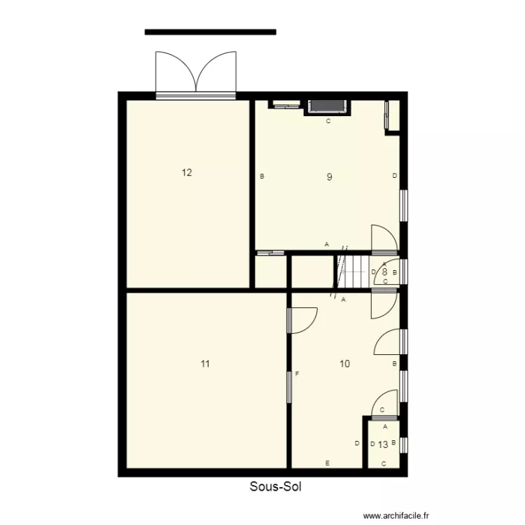 174499 THIEBAUT Plomb. Plan de 