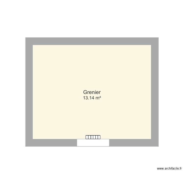 Grenier chambre 4. Plan de 0 pièce et 0 m2