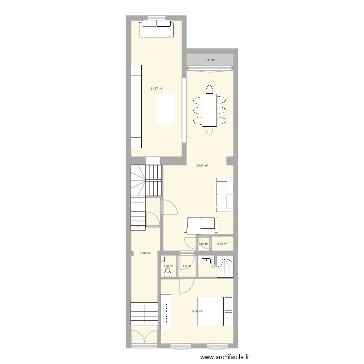 Tabellion Bel étage version 3. Plan de 0 pièce et 0 m2