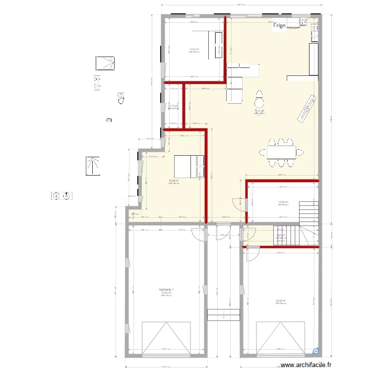 HASNON 2 RDC. Plan de HASNON 2 RDC. Plan de