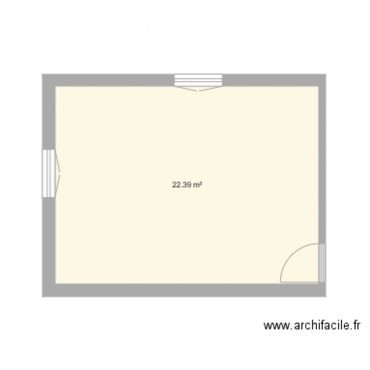 Appartement 1er étage droit vide. Plan de 0 pièce et 0 m2