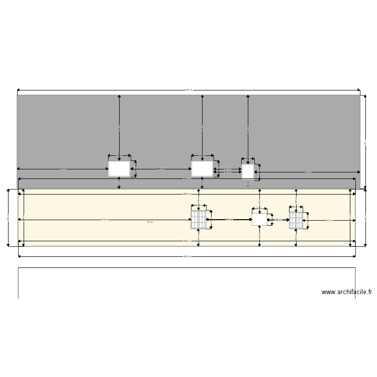 FACADE ARRIERE AVANT POSE FENETRE DE TOIT. Plan de 0 pièce et 0 m2