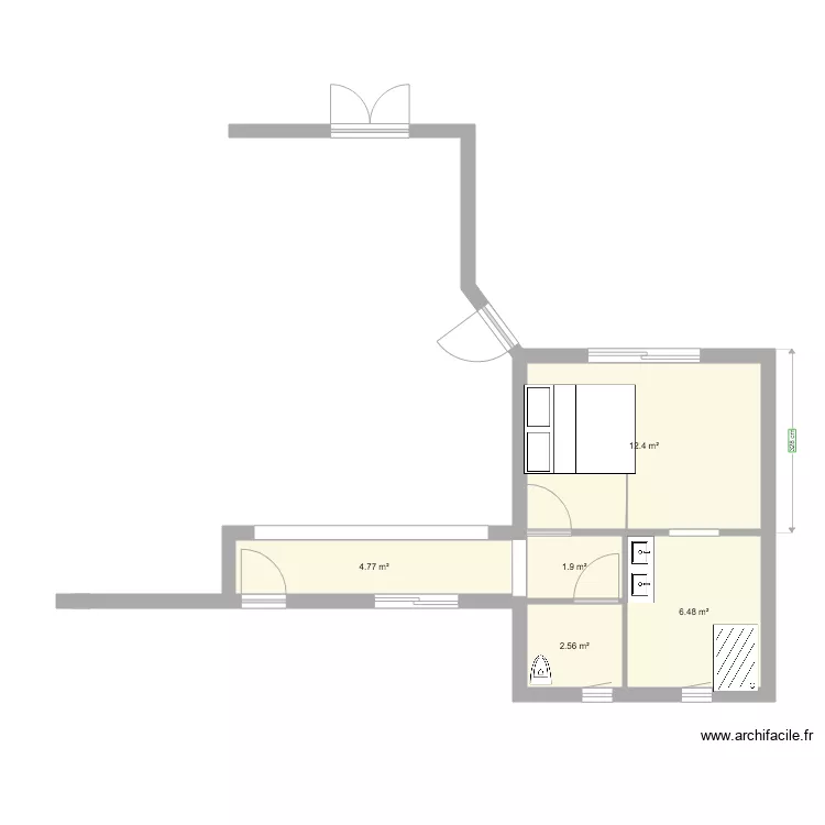 EXTENSION CHAMBRE 1. Plan de 