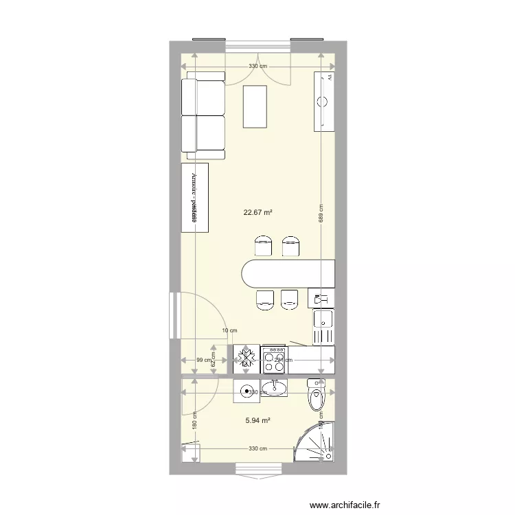 studio golf. Plan de studio golf. Plan de