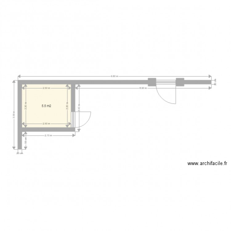 Abri Jardin. Plan de 0 pièce et 0 m2
