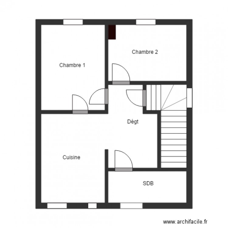 AOUDIA 2ETG. Plan de 0 pièce et 0 m2