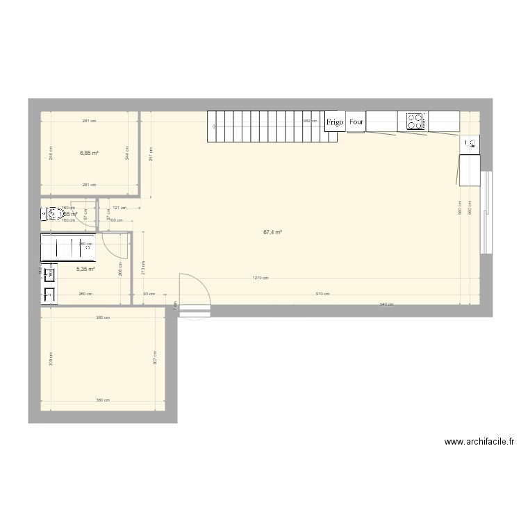 RDC Appart 2. Plan de 0 pièce et 0 m2