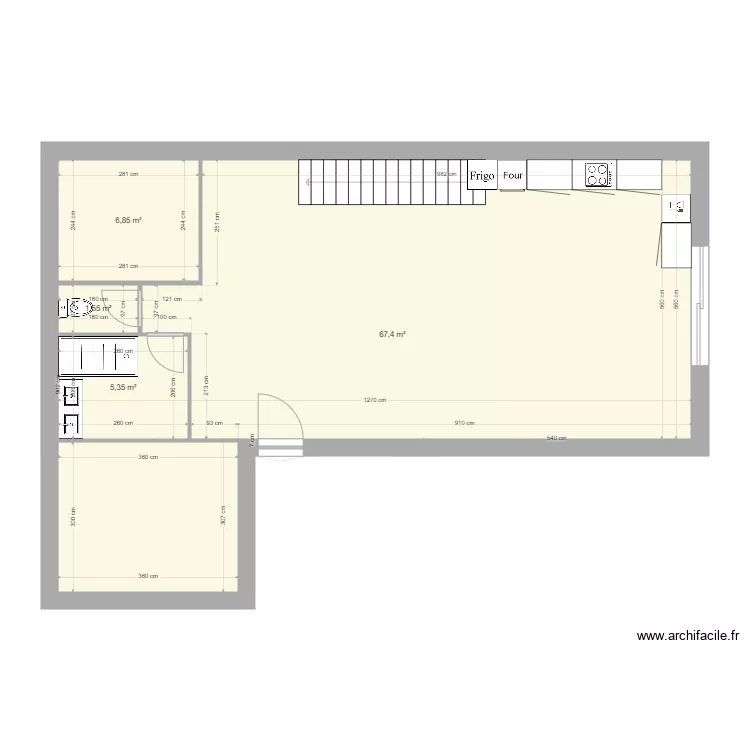 RDC Appart 2. Plan de 