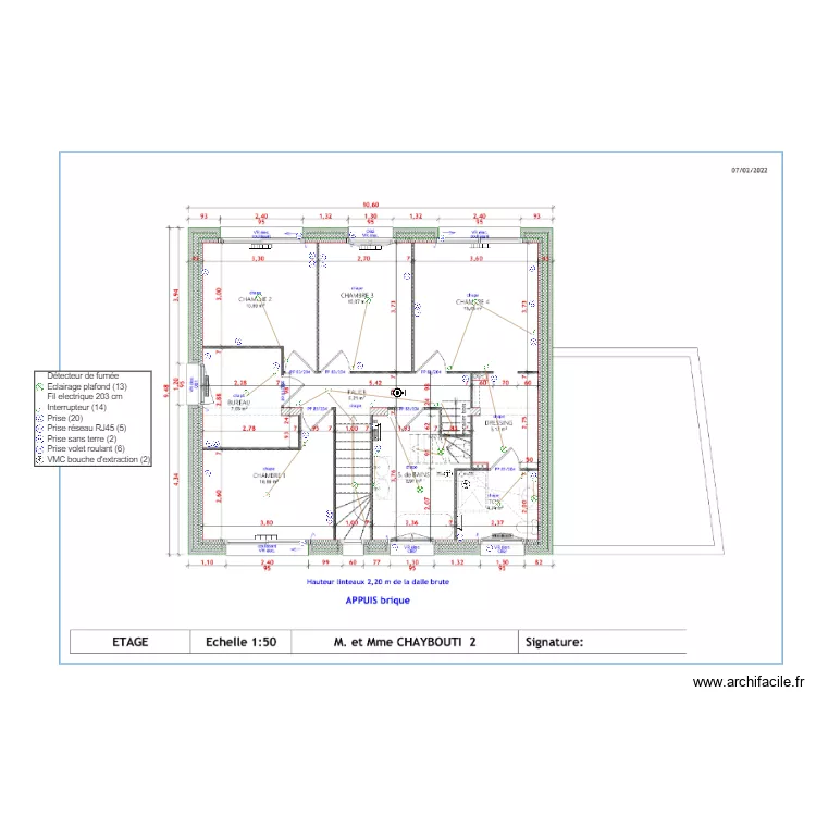 CHAYBOUTI ETAGE. Plan de 