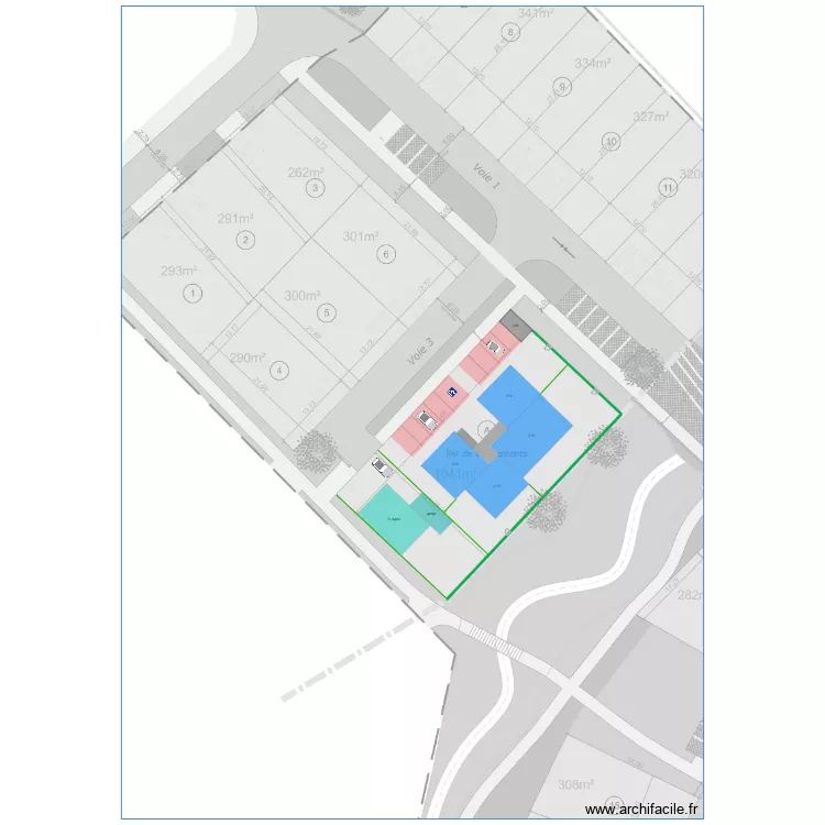 Le Bas de la Pichetière. Plan de Le Bas de la Pichetière. Plan de