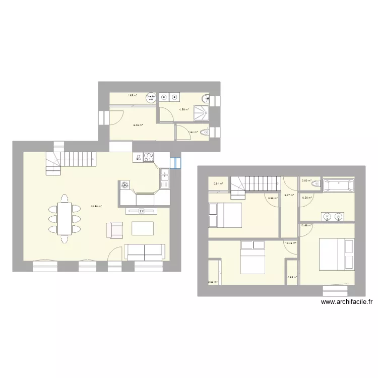 Maison GAHARD 3. Plan de 