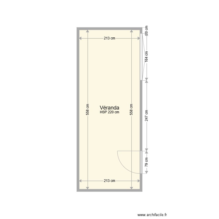 Véranda. Plan de 0 pièce et 0 m2