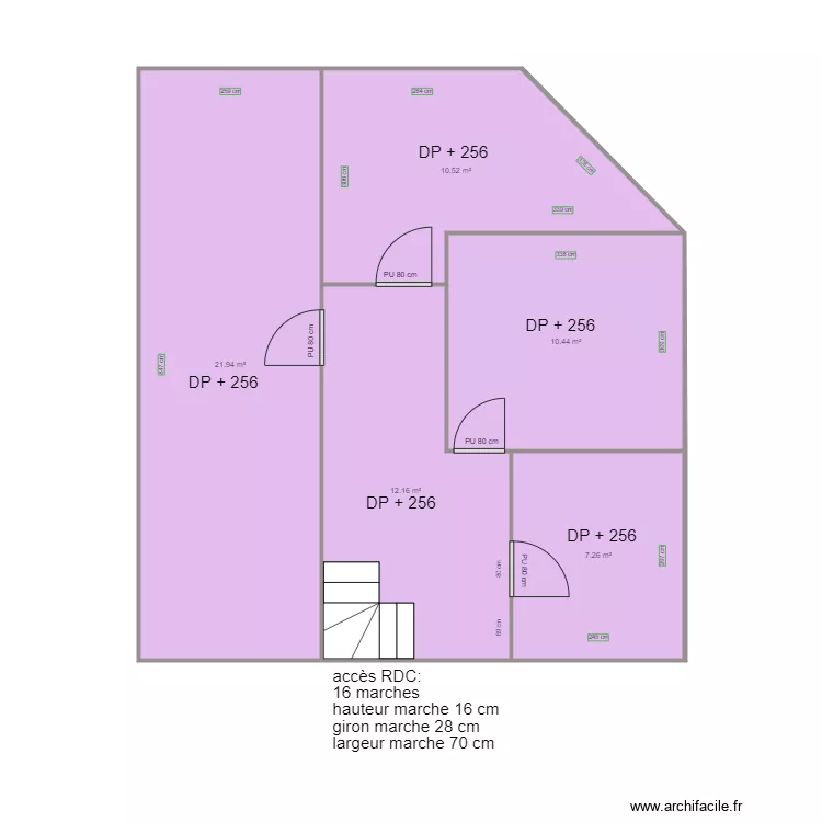 CABINET PARAMEDICAL CRM BRIAND ETAGE AVANT TRAVAUX. Plan de 