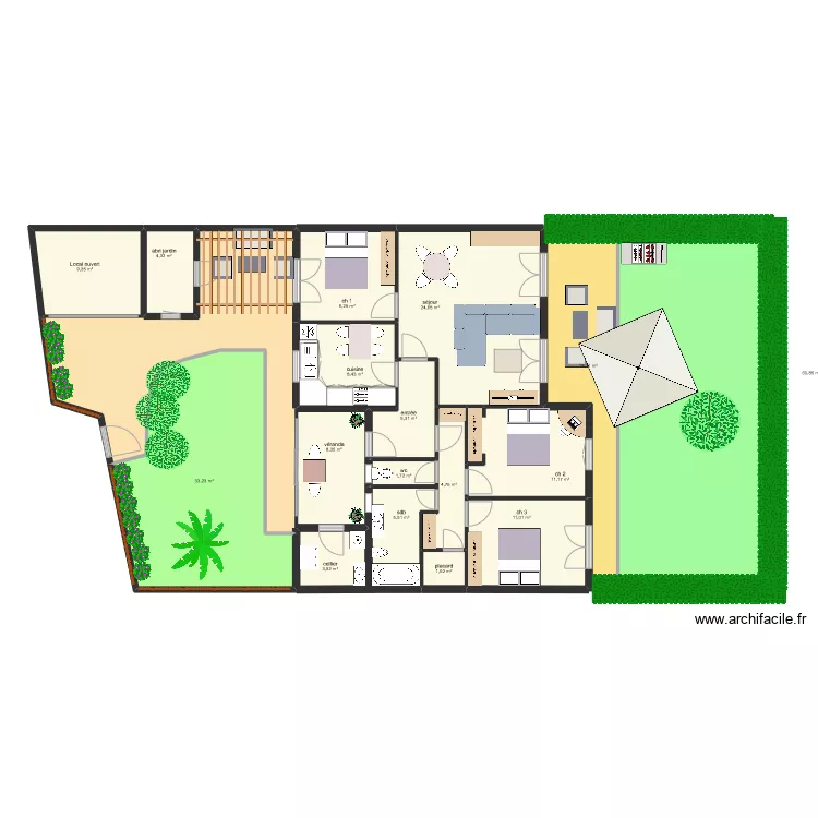 REY la plaine. Plan de 