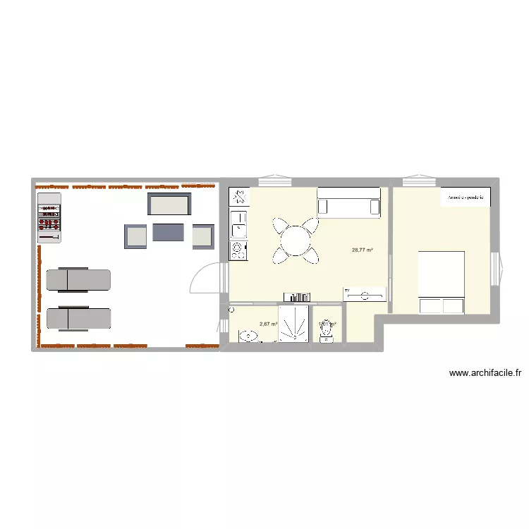 location la Tour. Plan de 