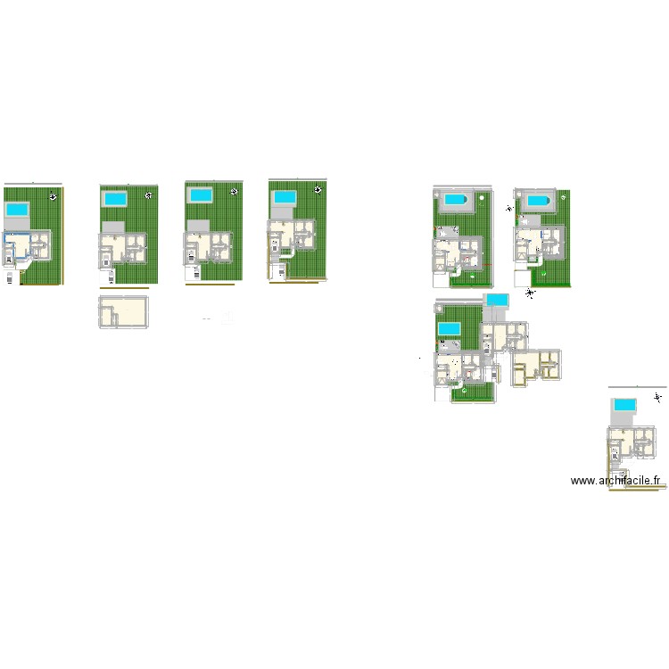 Labastide. Plan de 117 pièces et 1269 m2