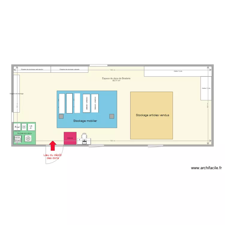 Sous sol braderie. Plan de Sous sol braderie. Plan de