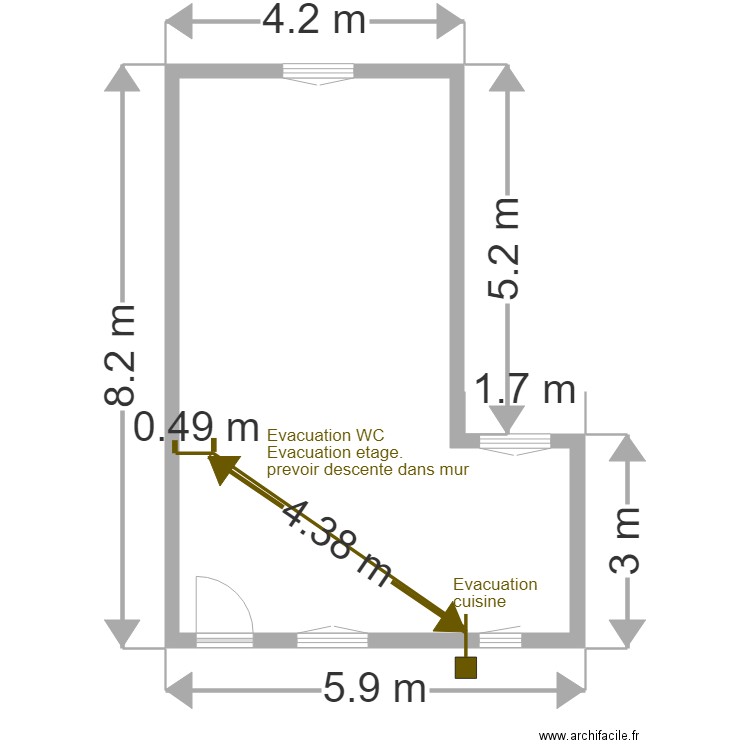 interieur. Plan de 0 pièce et 0 m2