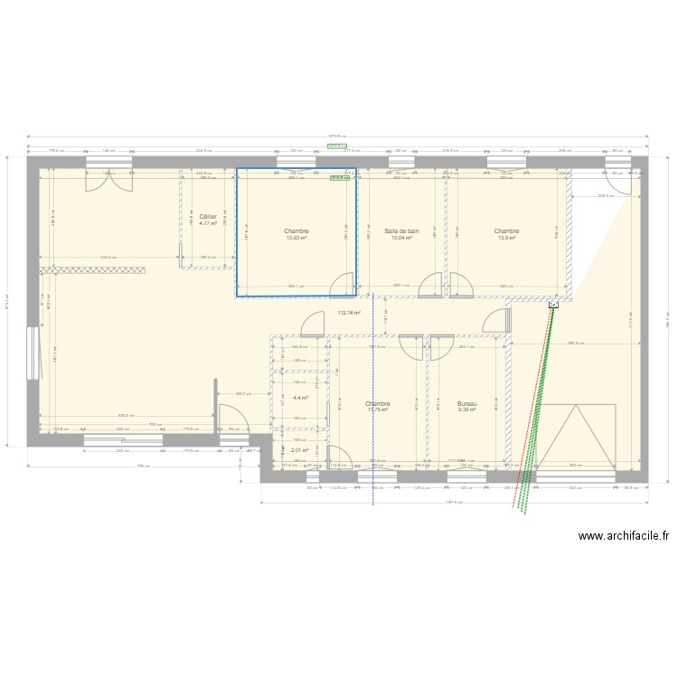 plan maison ménilière gaines. Plan de 0 pièce et 0 m2