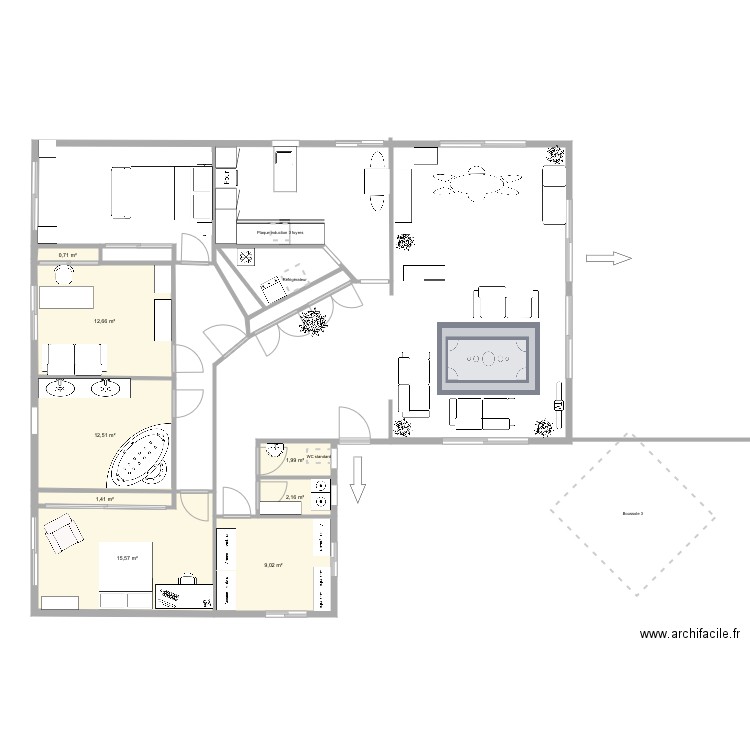 Ma maison. Plan de 0 pièce et 0 m2