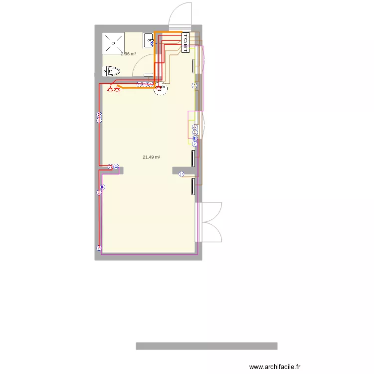 saint gratien Appartement lumiere. Plan de 