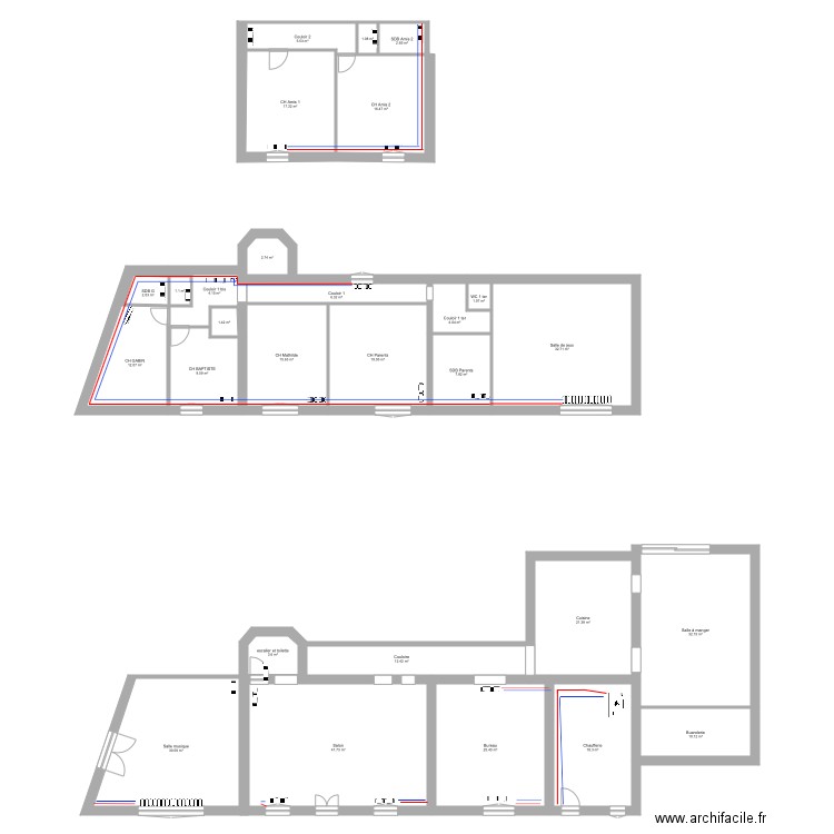 Plan de facade. Plan de 0 pièce et 0 m2