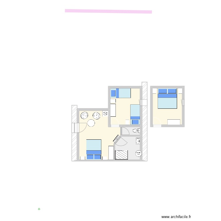 MM Perle Marine. Plan de 5 pièces et 40 m2