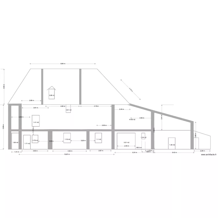 Plan Façade Sud. Plan de Plan Façade Sud. Plan de