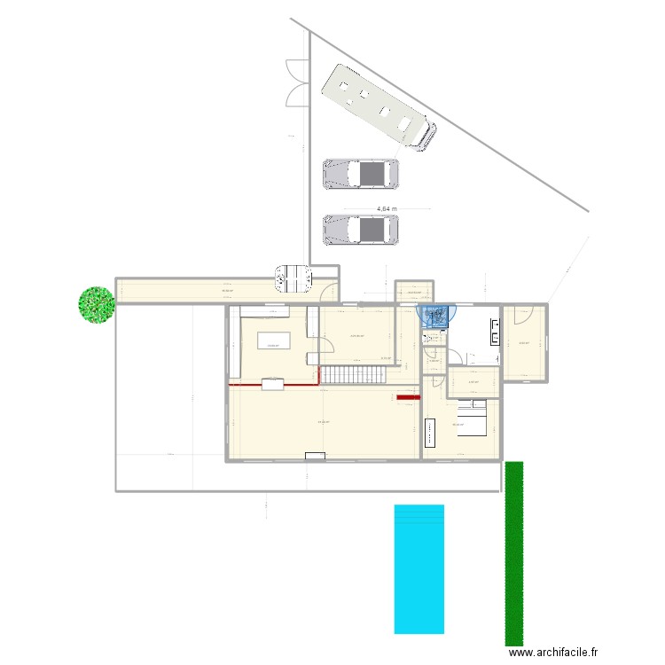 amenagemet ext 1. Plan de 12 pièces et 138 m2