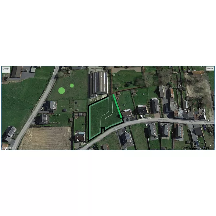 cloture + chemin. Plan de cloture + chemin. Plan de