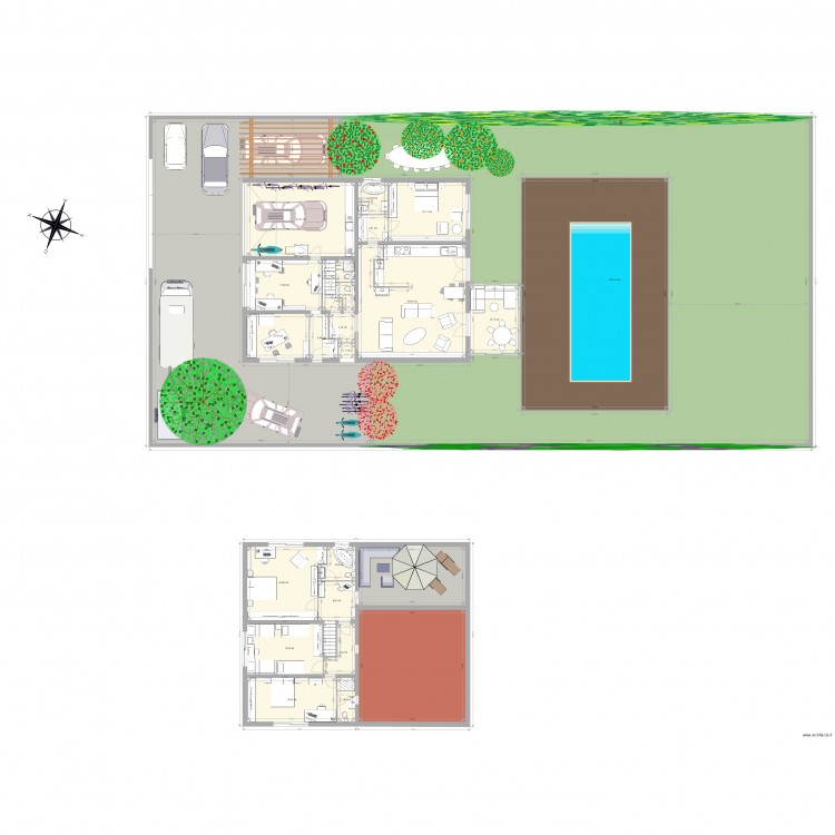 mixte. Plan de 0 pièce et 0 m2