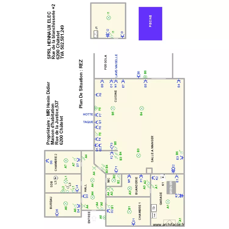 Didier Henin. Plan de 
