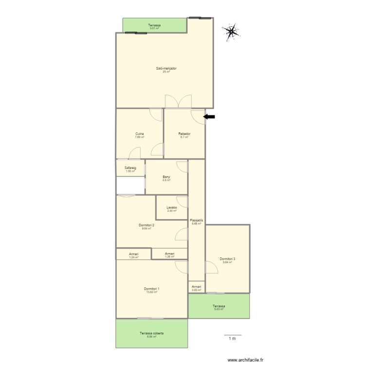 C COPRINCEP DE GAULLE N 3 2 2 ESCALDES. Plan de 0 pièce et 0 m2