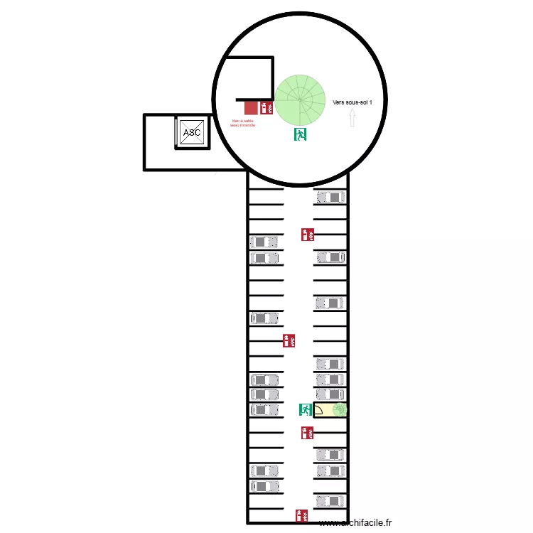 Monte cristo 2eme sous-sol ESC. Plan de Monte cristo 2eme sous-sol ESC. Plan de