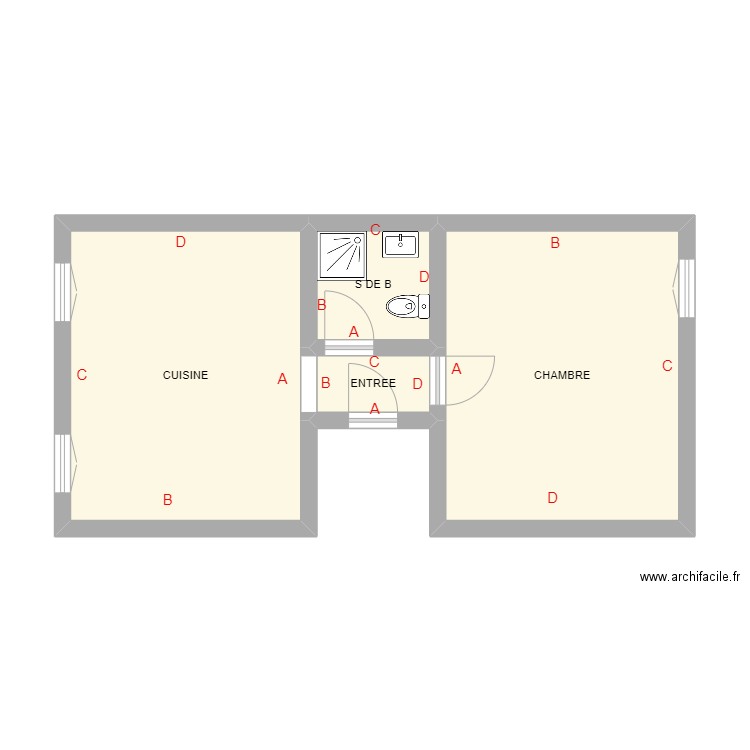 MARSAUDON  10 BLE R1. Plan de 0 pièce et 0 m2