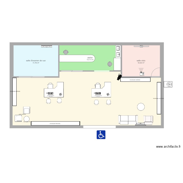 magasin optique village family limoges. Plan de 0 pièce et 0 m2