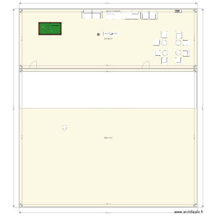 sale e spectacle plus loge. Plan de 0 pièce et 0 m2