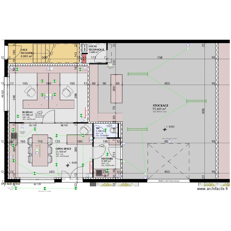 Bureau Prey & Sarrat. Plan de 0 pièce et 0 m2
