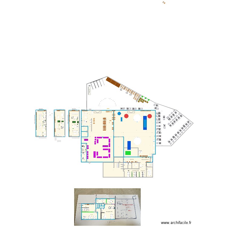 Bureaux Sales Marketing St Jean V2finale. Plan de 32 pièces et 3420 m2