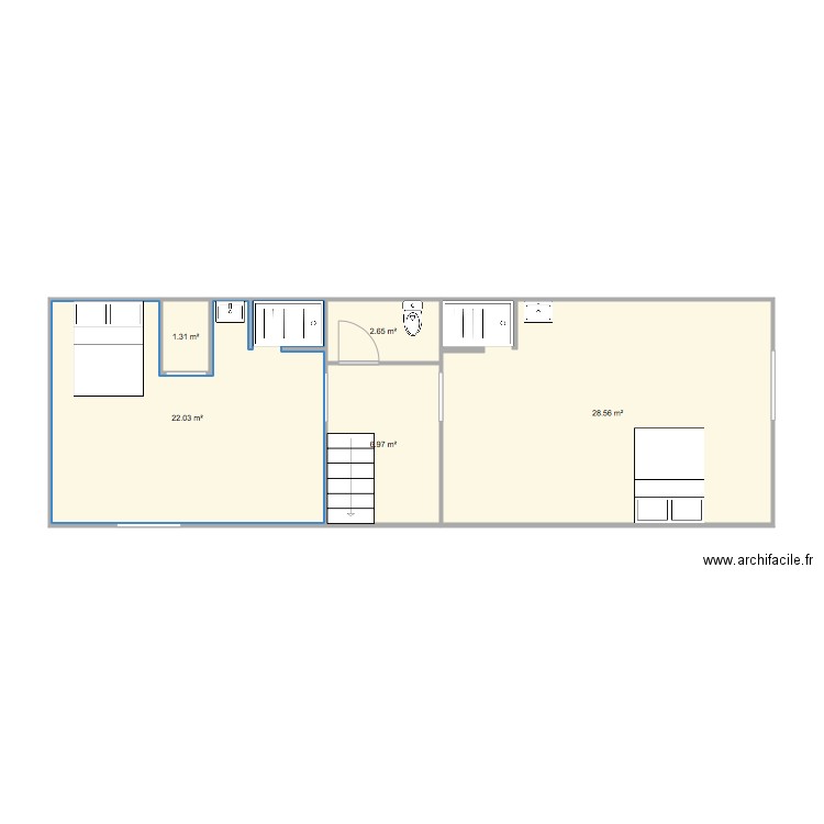 Doussac Enfants Etage Gauche. Plan de 0 pièce et 0 m2