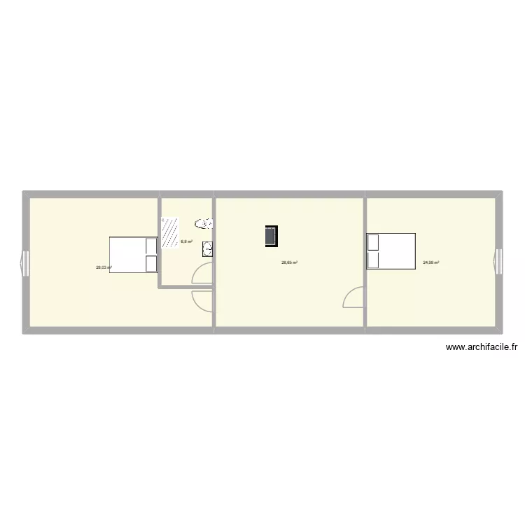 etage. Plan de 4 et 88 m² etage. Plan de 4 et 88 m²
